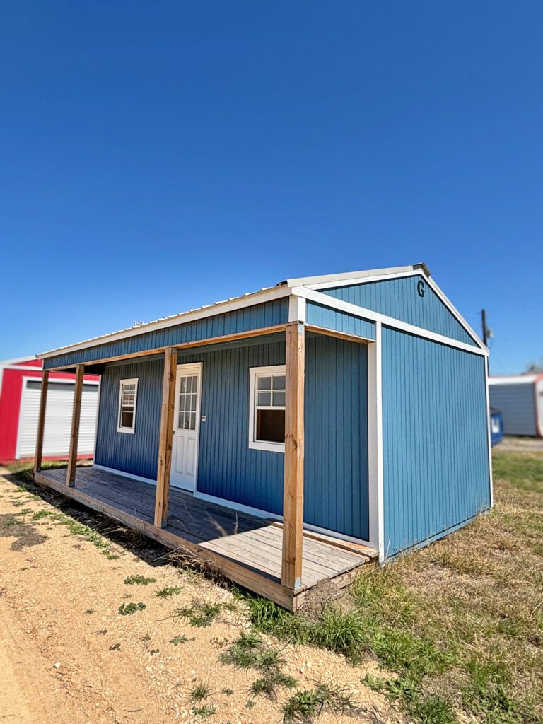 16x24 Side Porch Cabin 412917